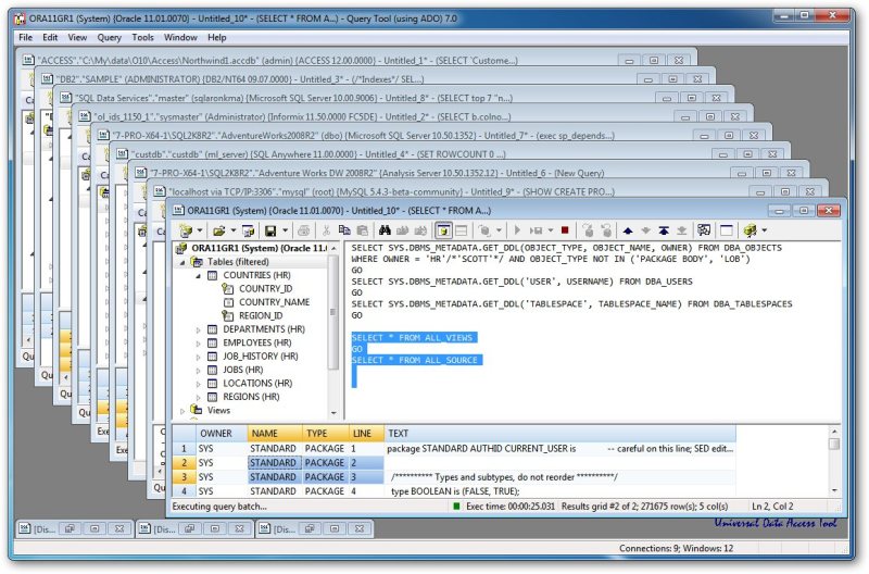 Query Tool (using ADO) x64 Edition 7.0.4.31 screenshot