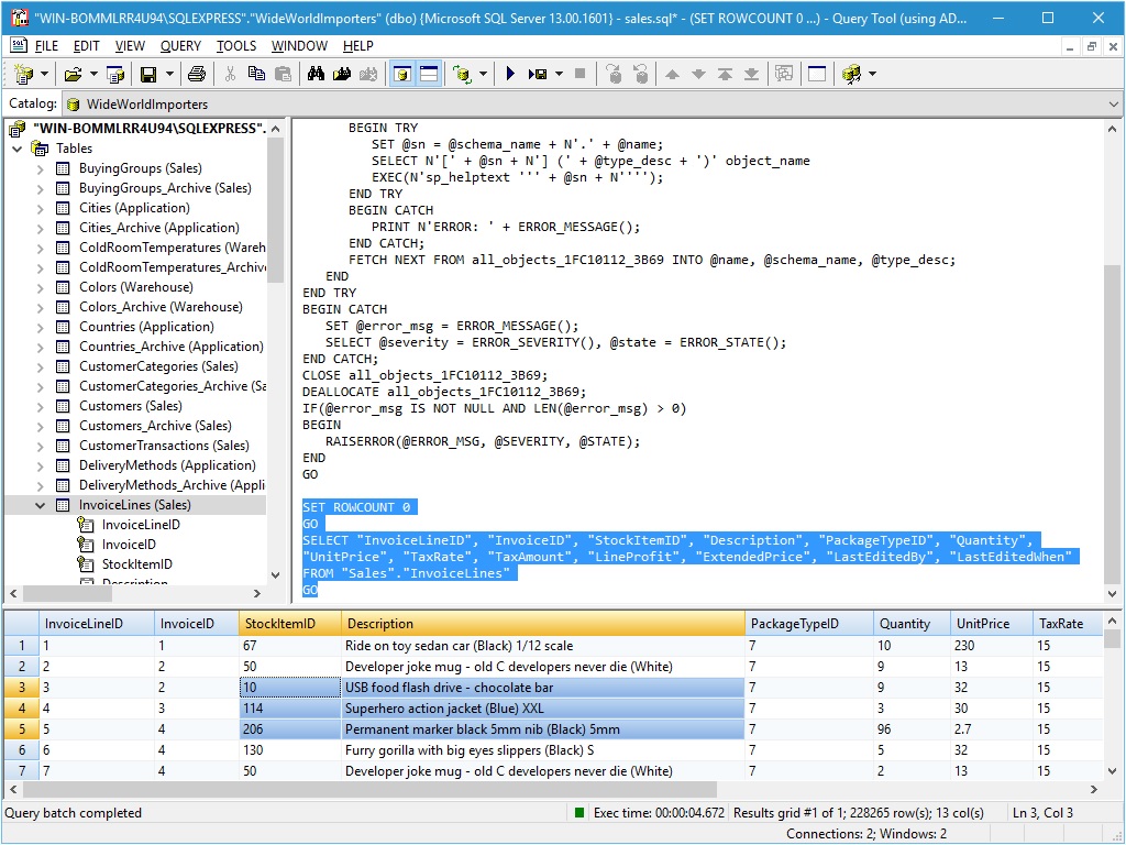 Query Tool (using ADO) 7.0 x64 Edition screenshot